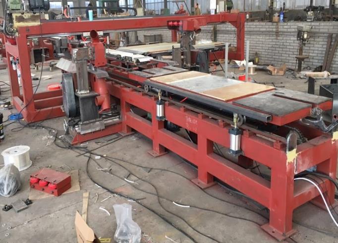 Which machines are used in the plywood factory